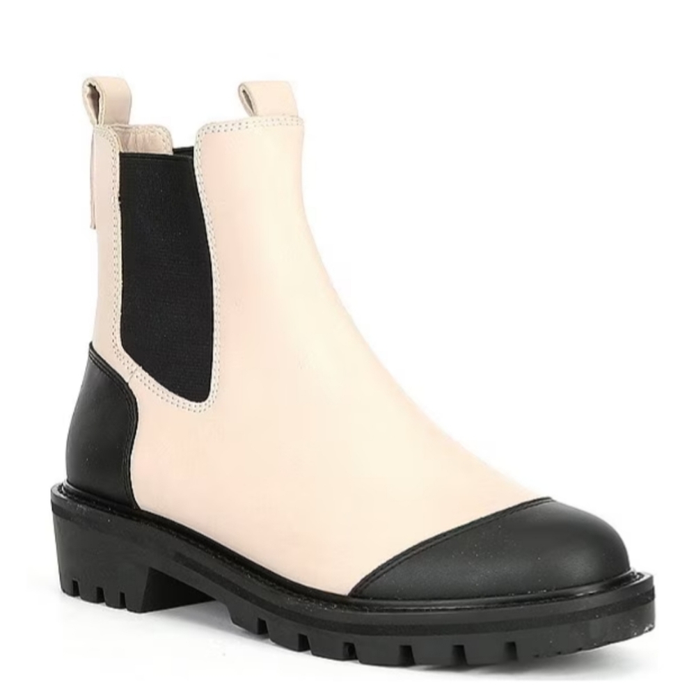 Antonio Melani Dalton Gore Detailed Weather Resistant Leather Lug Sole B…